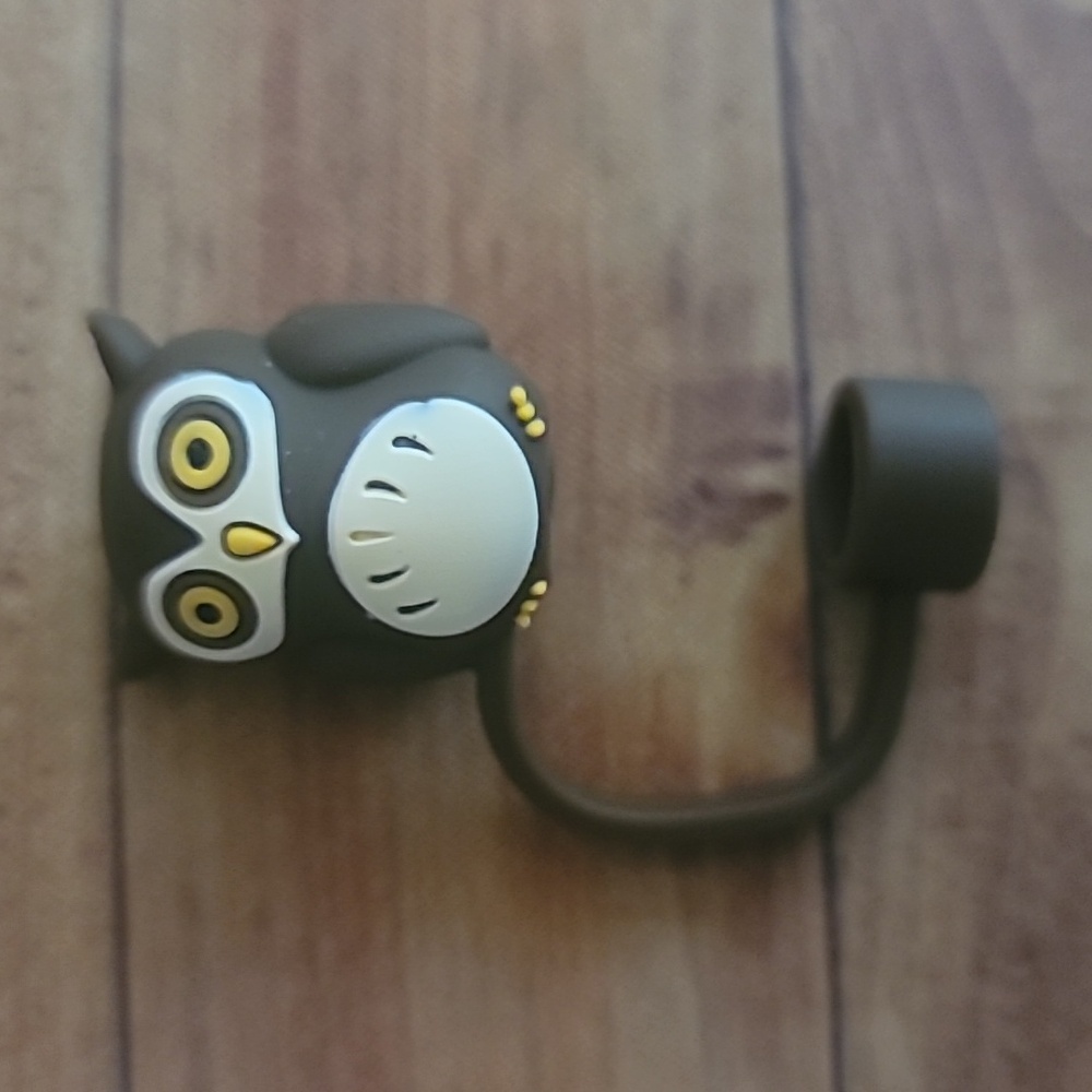 Brown Owl Silicone 10mm / 0.4 in Straw Topper Cap Accessory